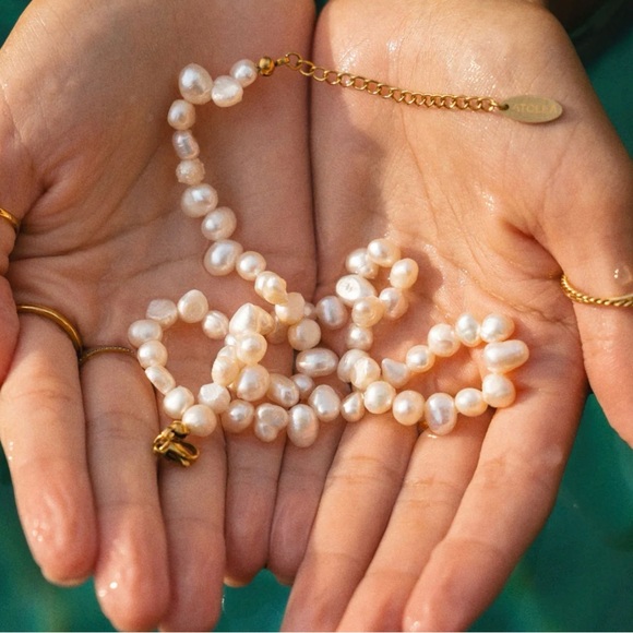 Atolea - Sunseeker Choker - Genuine Freshwater Pearls - New with Dust Bag - Picture 10 of 14